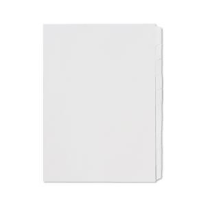 DIVIDER A4 10 TAB WHITE BOARD UNPUNCHED #37405
