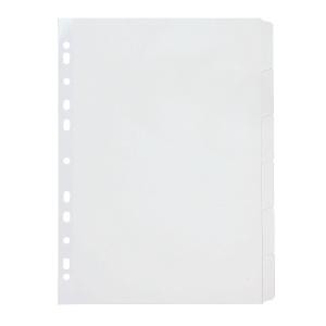 DIVIDER A4 6 TAB WHITE BOARD #37620 (price excludes GST)