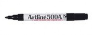 ARTLINE 500 WHITEBOARD MARKER BULLET NIB 2mm BLACK (BOX 12)
