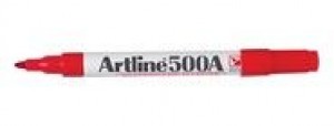 ARTLINE 500 WHITEBOARD MARKER BULLET NIB 2mm RED 