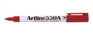ARTLINE 550 WHITEBOARD MARKER BULLET NIB 1.2mm RED (price excludes gst)