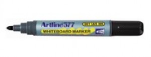 ARTLINE 577 WHITEBOARD MARKER BULLET NIB 2mm BLACK (BOX 12)  (price excludes gst)