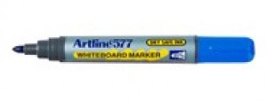 ARTLINE 577 WHITEBOARD MARKER BULLET NIB 2mm BLUE (BOX 12)  (price excludes gst)