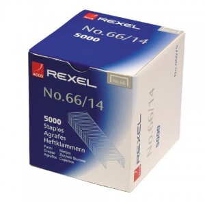 REXEL HEAVY DUTY STAPLES #66/14mm (Box 5,000)