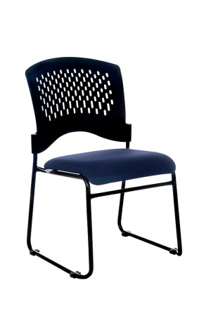 JUPITER STACKABLE VISITORS CHAIR NAVY SEAT  (price excludes gst)