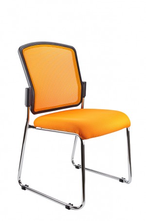 SPENCER STACKABLE VISITORS CHAIR ORANGE  (price excludes gst)
