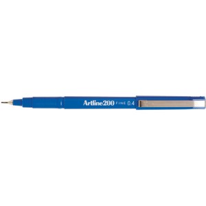 ARTLINE 200 PENS 0.4mm BLUE (BOX 12) (prices excludes gst)