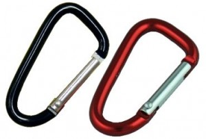 CARABINER CLIP 60mm (PACK 2)  (price excludes gst)