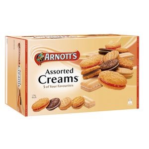 ARNOTTS CREAM ASSORTED BISCUITS 1.5KG - 3 x 500g Trays  (price excludes gst)