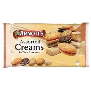 ARNOTTS CREAM ASSORTED BISCUITS 500g  (price excludes gst)