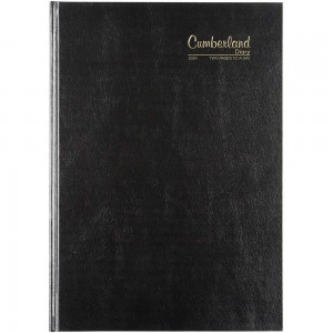 2024 CUMBERLAND 40CBK A4 2 PAGES TO A DAY BLACK
