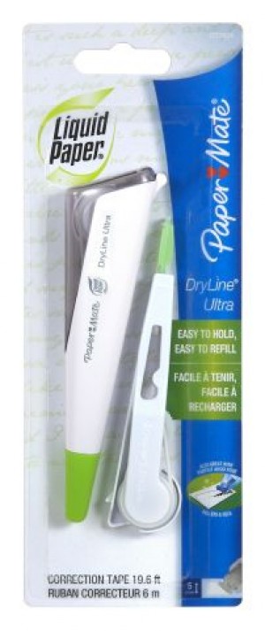 LIQUID PAPER DRYLINE ULTRA CORRECTION TAPE WITH BONUS REFILL   (price excludes gst)