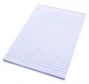 RULED OFFICE PAD A5 WHITE