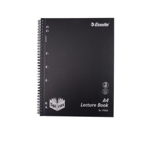 SPIRAL LECTURE BOOK BLACK PP COVER #P906A A4 S/O 240pg (price excludes gst)
