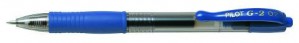 PILOT G-2 GEL INK PENS 0.7mm BLUE (BOX 12) (prices excludes gst)