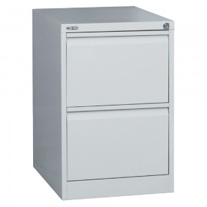 GO 2 DRAW METAL FILING CABINET SILVER GREY (price excludes gst)
