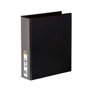 CLEARVIEW INSERT BINDER A4 2 RING 50mm BLACK