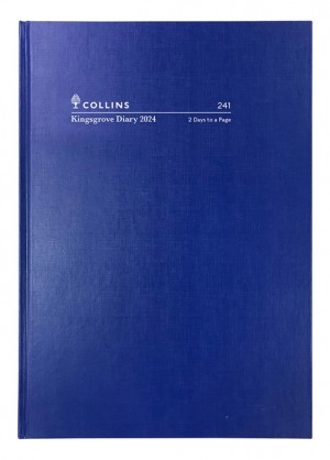 2024 COLLINS DEBDEN KINGSGROVE DIARY 241 A4 2 DAYS TO A PAGE 