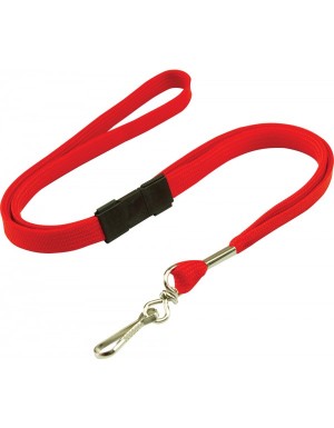 LANYARD SAFETY CLIP STYLE WITH SWIVEL CLIP RED #BLF-4300 RD  (price excludes gst)