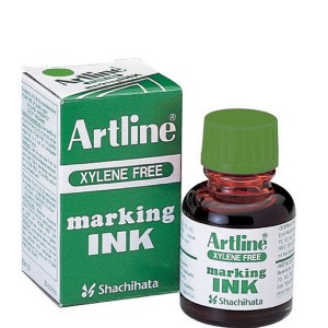 ARTLINE MARKER INK 20cc GREEN  (price excludes gst)