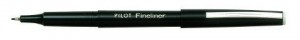 PILOT FINELINER PENS 1.2mm BLACK (BOX 12)  (prices excludes gst)