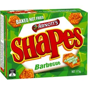 ARNOTTS SHAPES BBQ 175g  (price excludes gst)