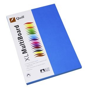 QUILL XL MULTI BOARD MARINE BLUE 200 gsm (PKT 50)  (price excludes gst)