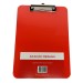 ACRYLIC CLIPBOARD A4 RED